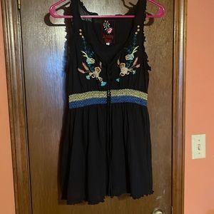 Johnny Was sleeveless peasant top